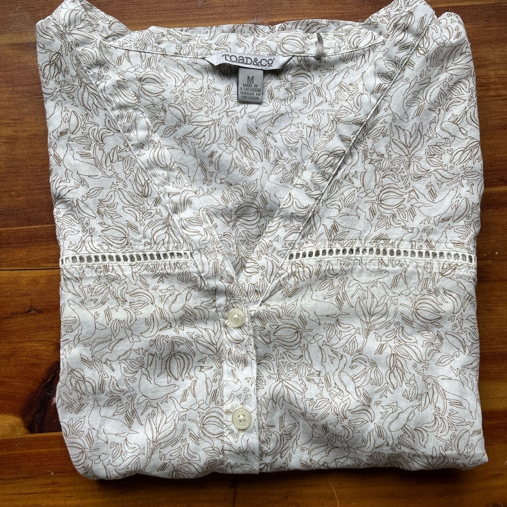 Toad&Co Galapagos print blouse